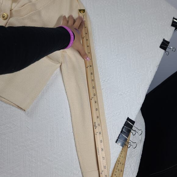 St John separates vintage made in USA cardigan Size Med Old money Quiet luxury - Picture 8 of 11